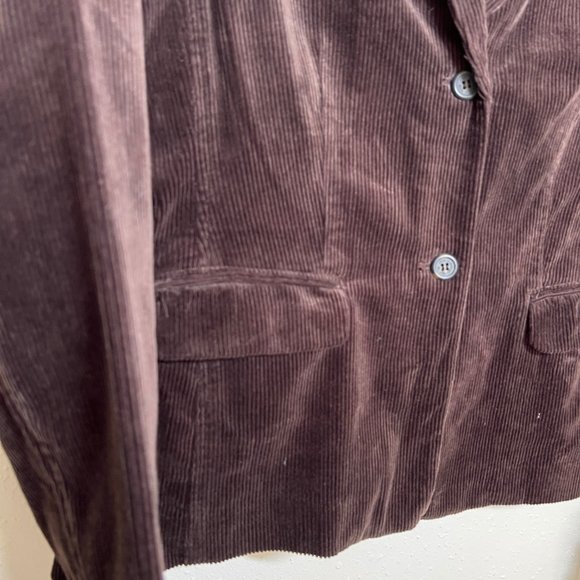 NWT Vintage Lord & Taylor Brown Corduroy Blazer - Picture 2 of 12